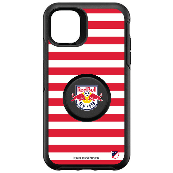 OtterBox Otter + Pop symmetry Phone case with New York Red Bulls Primary Logo with Stripes