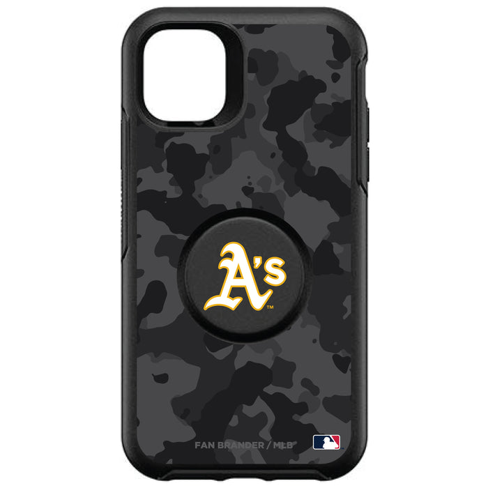 OtterBox Otter + Pop symmetry Phone case with Oakland Athletics Urban Camo background