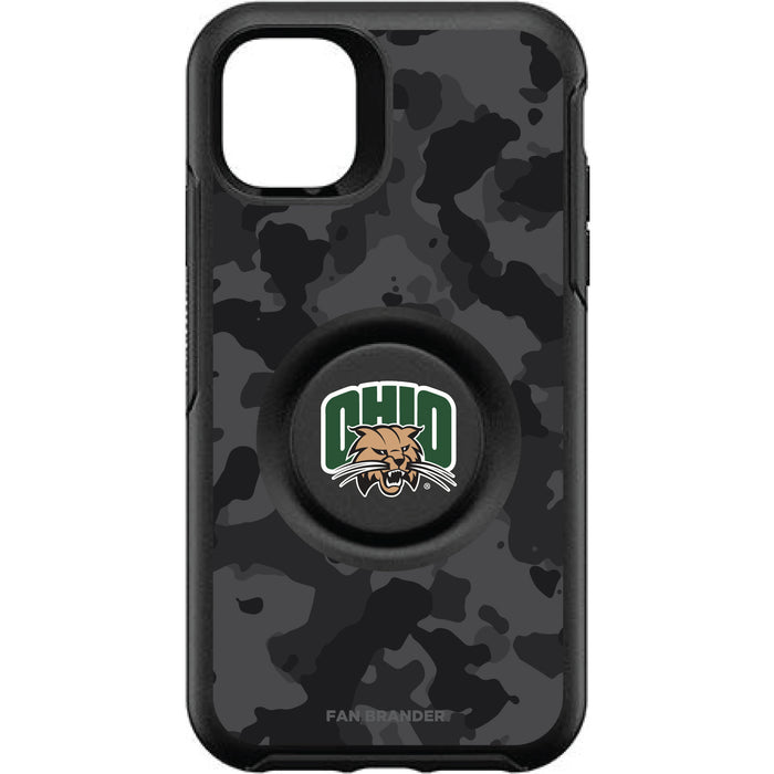 OtterBox Otter + Pop symmetry Phone case with Ohio University Bobcats Urban Camo background