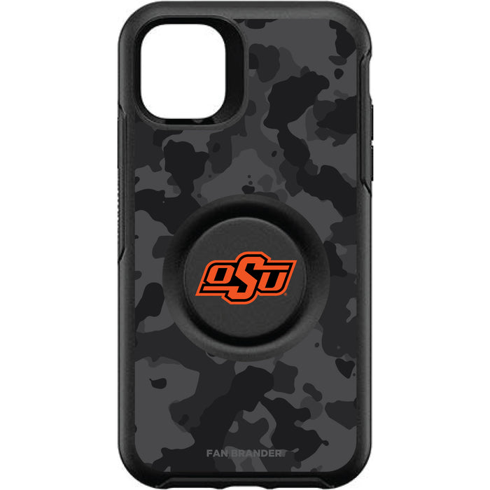 OtterBox Otter + Pop symmetry Phone case with Oklahoma State Cowboys Urban Camo background