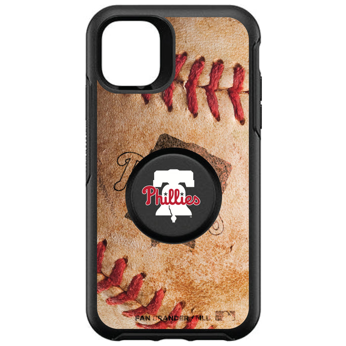 OtterBox Otter + Pop symmetry Phone case with Philadelphia Phillies Primary Logo with Baseball Design