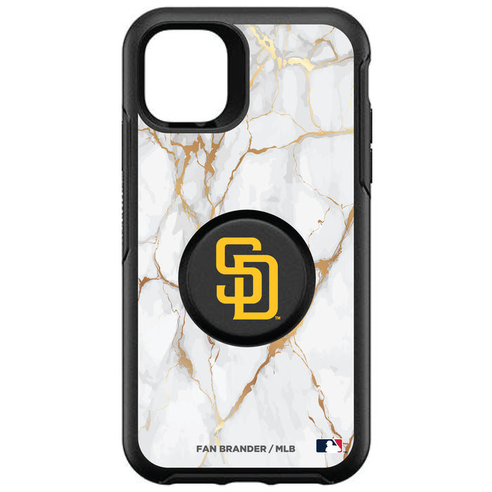 OtterBox Otter + Pop symmetry Phone case with San Diego Padres White Marble design