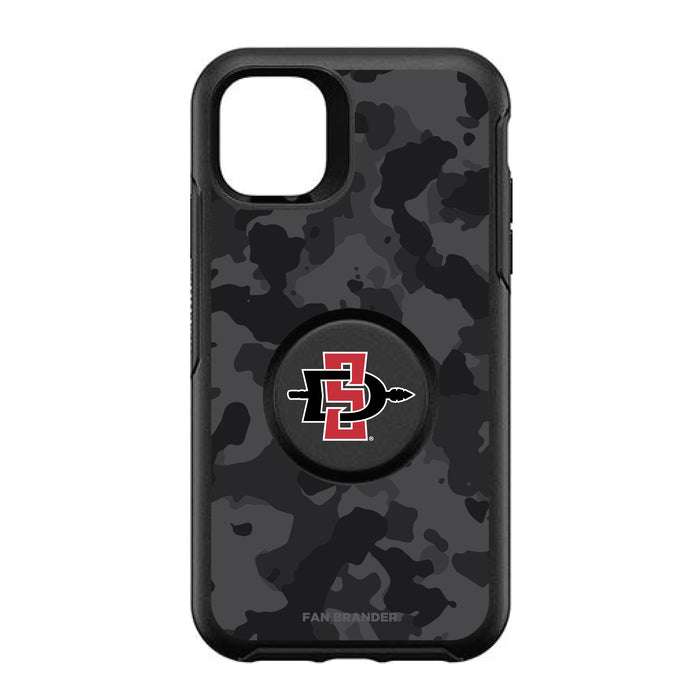 OtterBox Otter + Pop symmetry Phone case with San Diego State Aztecs Urban Camo background