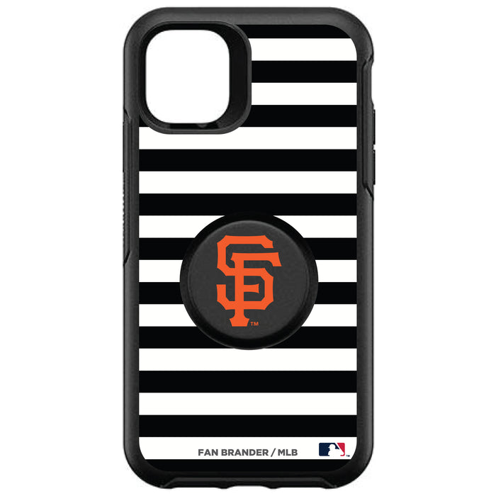 OtterBox Otter + Pop symmetry Phone case with San Francisco Giants Primary Logo and Striped Design