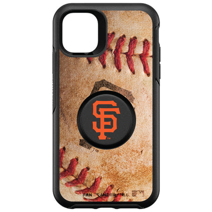 OtterBox Otter + Pop symmetry Phone case with San Francisco Giants Primary Logo with Baseball Design