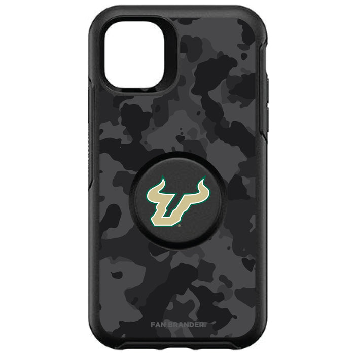 OtterBox Otter + Pop symmetry Phone case with South Florida Bulls Primary Logo and Urban Camo design