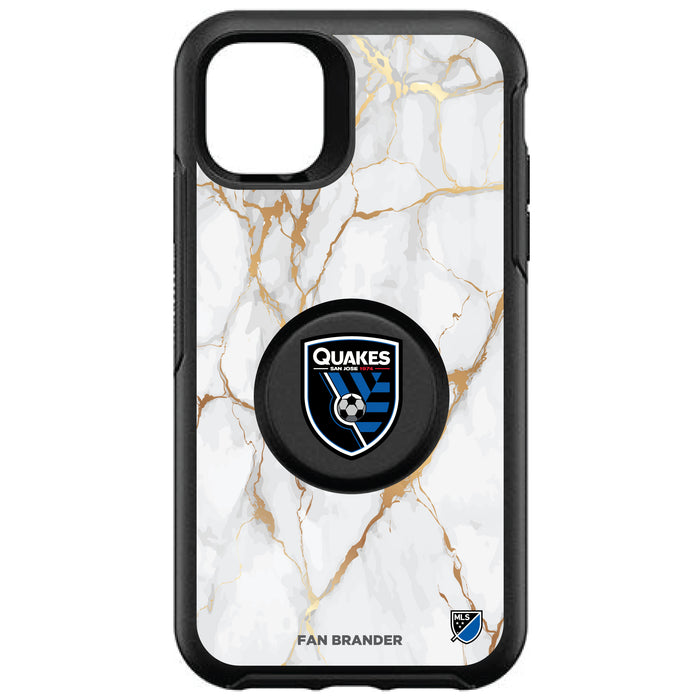 OtterBox Otter + Pop symmetry Phone case with San Jose Earthquakes White Marble design