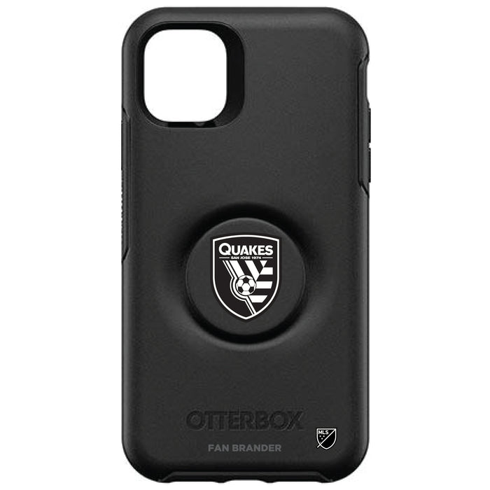 OtterBox Otter + Pop symmetry Phone case with San Jose Earthquakes Urban Primary Logo in Black and White