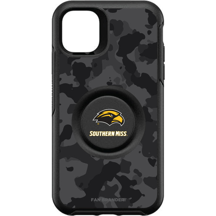 OtterBox Otter + Pop symmetry Phone case with Southern Mississippi Golden Eagles Urban Camo background