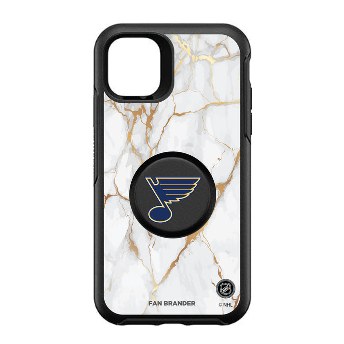 OtterBox Otter + Pop symmetry Phone case with St. Louis Blues White Marble design