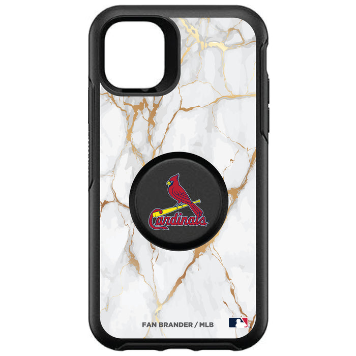 OtterBox Otter + Pop symmetry Phone case with St. Louis Cardinals White Marble design