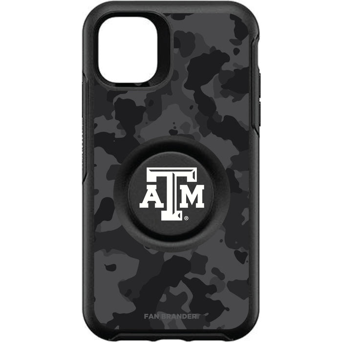 OtterBox Otter + Pop symmetry Phone case with Texas A&M Aggies Urban Camo background