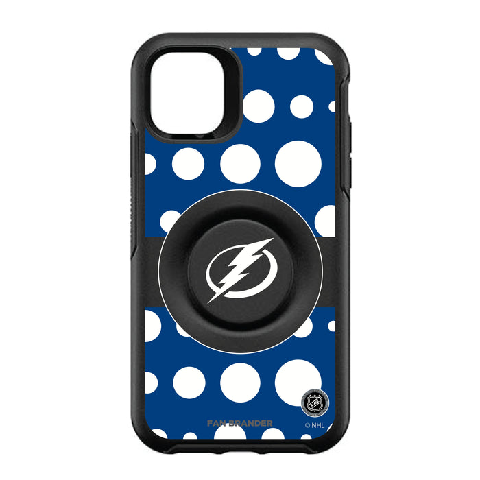 OtterBox Otter + Pop symmetry Phone case with Tampa Bay Lightning Polka Dots design