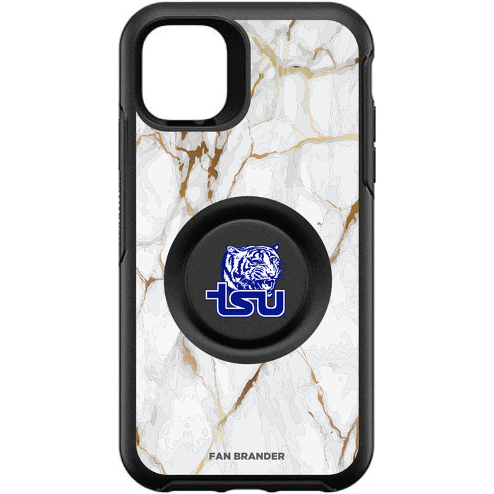 OtterBox Otter + Pop symmetry Phone case with Tennessee State Tigers White Marble Background