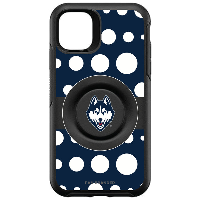 OtterBox Otter + Pop symmetry Phone case with Uconn Huskies Polka Dots design