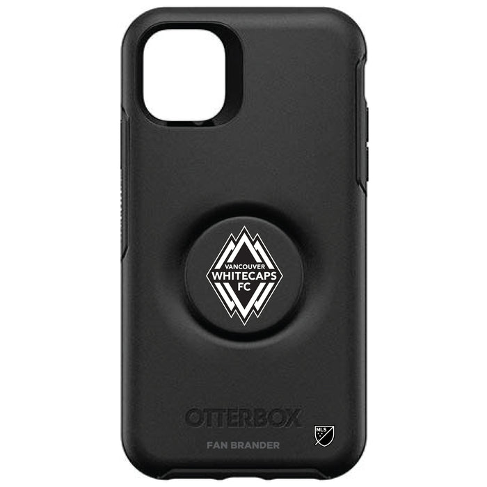 OtterBox Otter + Pop symmetry Phone case with Vancouver Whitecaps FC Urban Primary Logo in Black and White
