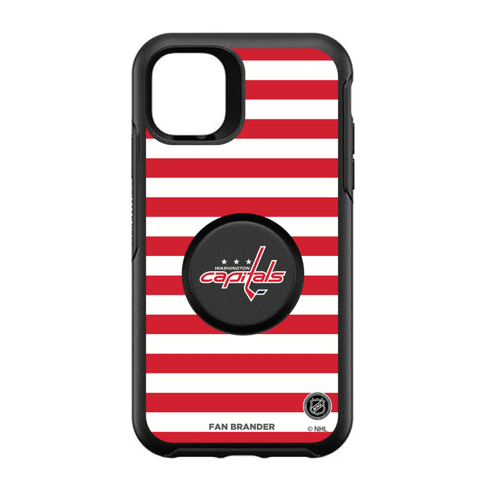 OtterBox Otter + Pop symmetry Phone case with Washington Capitals Stripes Design