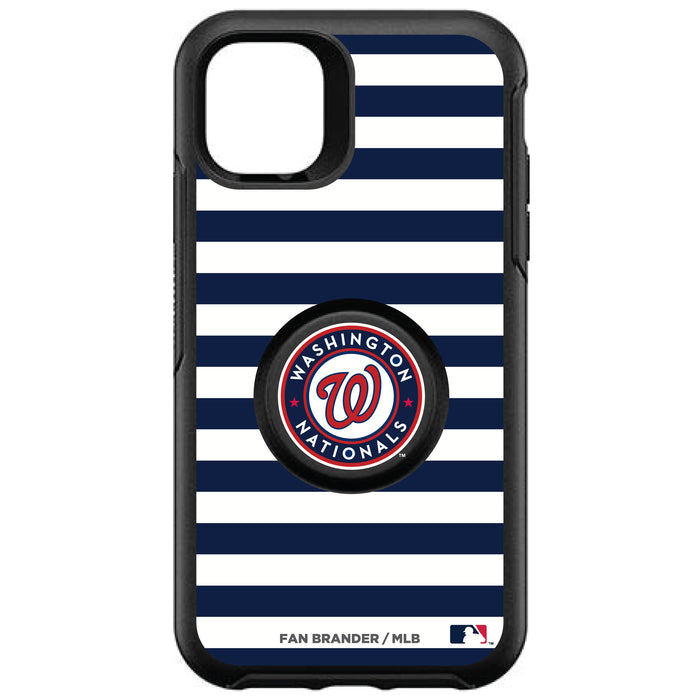 OtterBox Otter + Pop symmetry Phone case with Washington Nationals Primary Logo and Striped Design