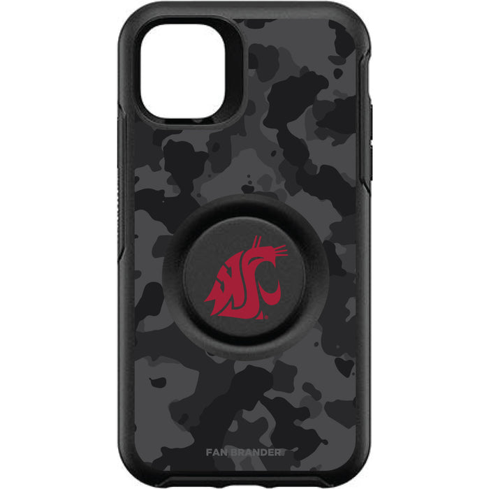 OtterBox Otter + Pop symmetry Phone case with Washington State Cougars Urban Camo background