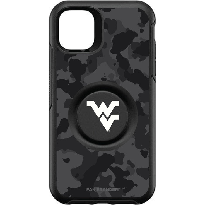 OtterBox Otter + Pop symmetry Phone case with West Virginia Mountaineers Urban Camo background
