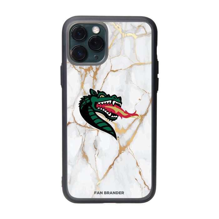 Fan Brander Slate series Phone case with UAB Blazers White Marble Design