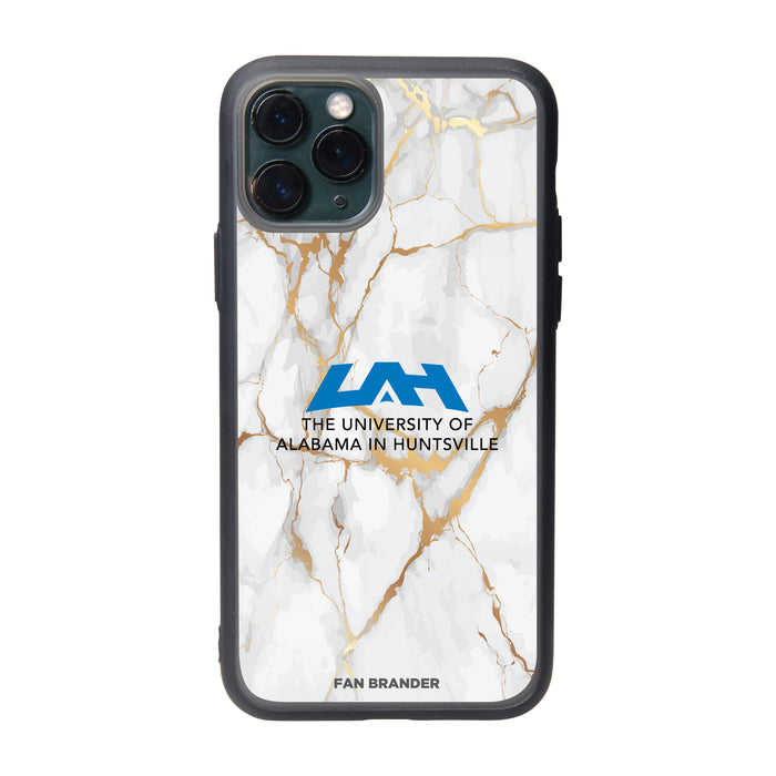 Fan Brander Slate series Phone case with UAH Chargers White Marble Design