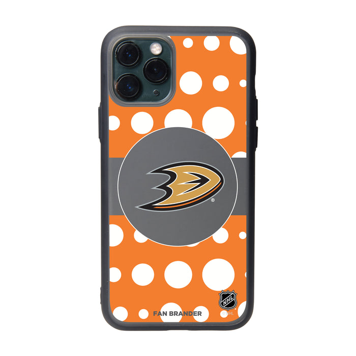 Fan Brander Slate series Phone case with Anaheim Ducks Polka Dots design