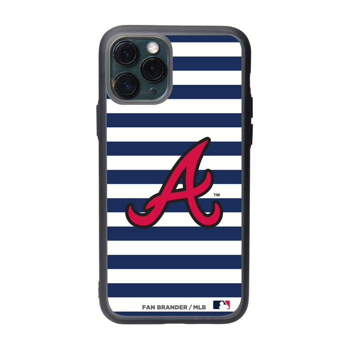 Fan Brander Slate series Phone case with Atlanta Braves Stripes