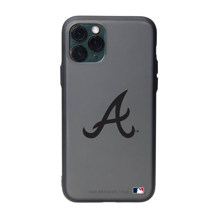 Fan Brander Slate series Phone case with Atlanta Braves Primary Logo in Black
