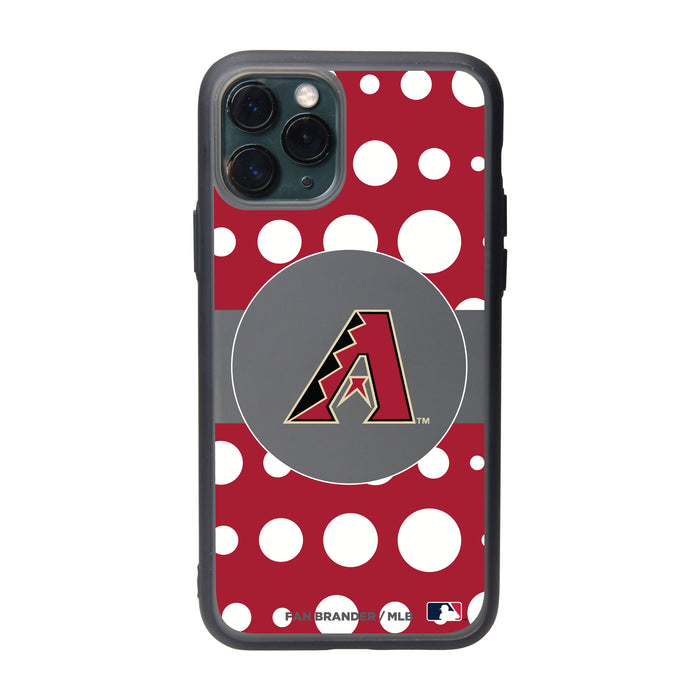 Fan Brander Slate series Phone case with Arizona Diamondbacks Primary Logo with Polka Dots
