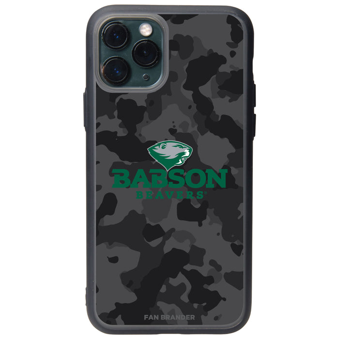 Fan Brander Slate series Phone case with Babson University Urban Camo design