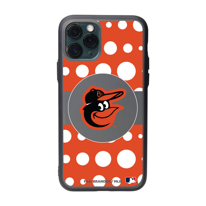 Fan Brander Slate series Phone case with Baltimore Orioles Primary Logo with Polka Dots