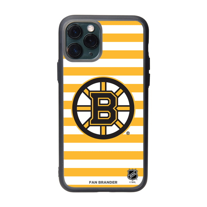Fan Brander Slate series Phone case with Boston Bruins Stripes
