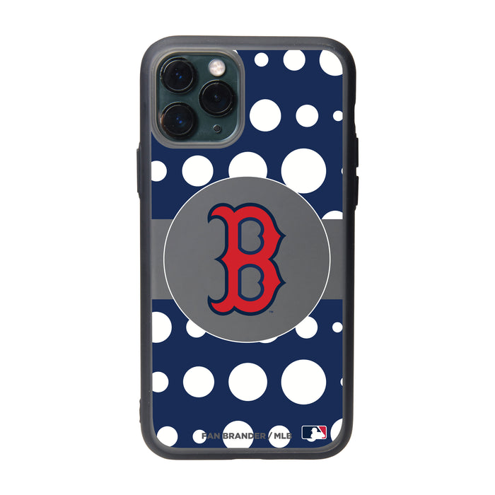 Fan Brander Slate series Phone case with Boston Red Sox Primary Logo with Polka Dots