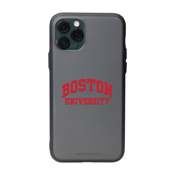 Fan Brander Slate series Phone case with Boston University Primary Logo