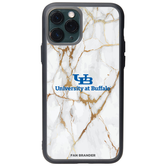 Fan Brander Slate series Phone case with Buffalo Bulls White Marble Design