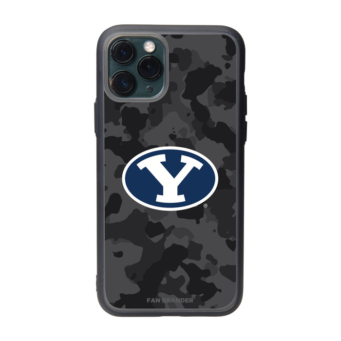 Fan Brander Slate series Phone case with Brigham Young Cougars Urban Camo design