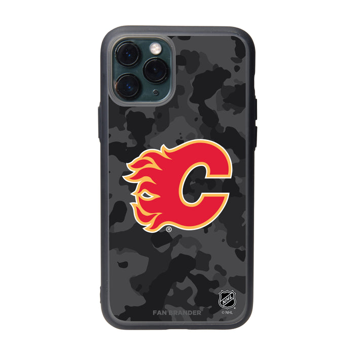 Fan Brander Slate series Phone case with Calgary Flames Urban Camo Design