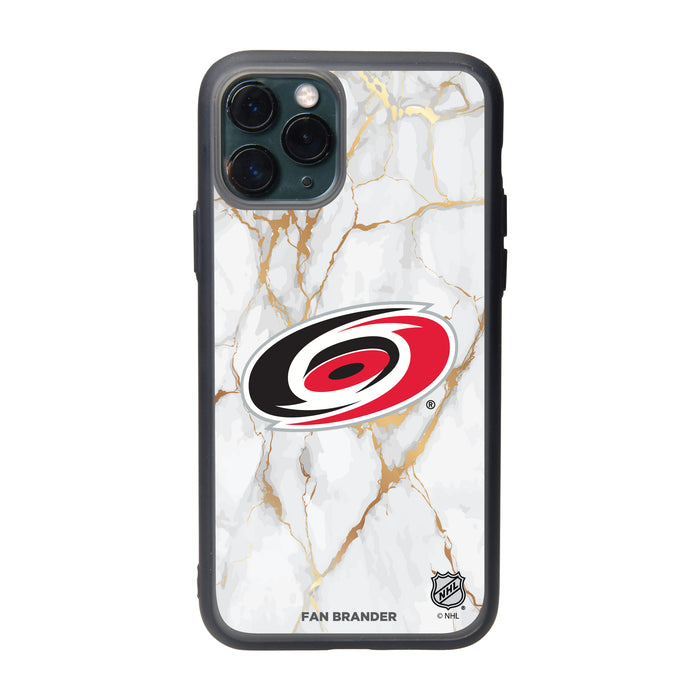 Fan Brander Slate series Phone case with Carolina Hurricanes White Marble Design
