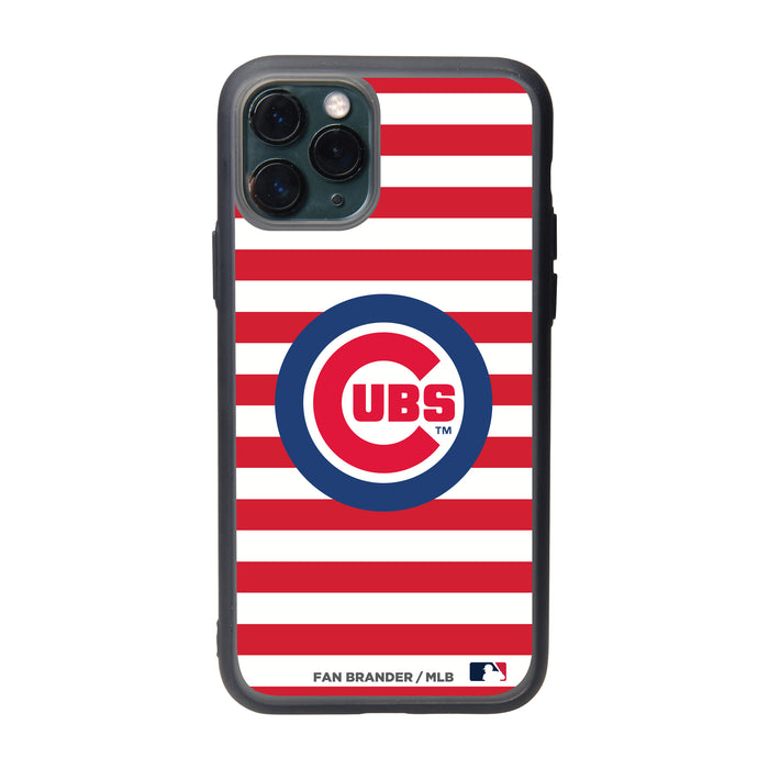 Fan Brander Slate series Phone case with Chicago Cubs Stripes