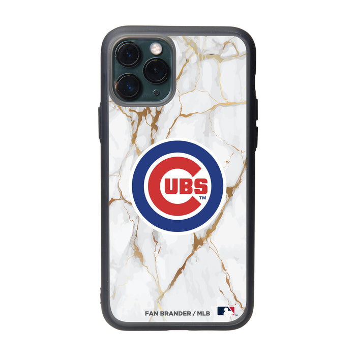 Fan Brander Slate series Phone case with Chicago Cubs White Marble design