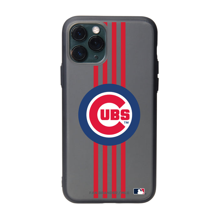 Fan Brander Slate series Phone case with Chicago Cubs Primary Logo with Vertical Stripe