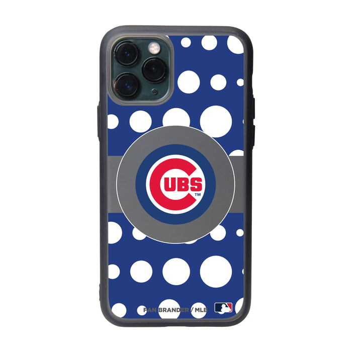 Fan Brander Slate series Phone case with Chicago Cubs Primary Logo with Polka Dots