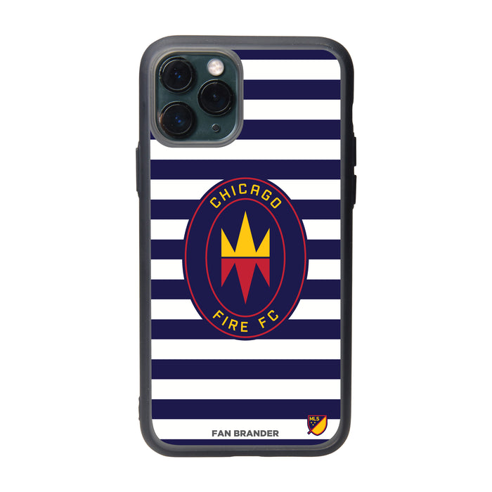 Fan Brander Slate series Phone case with Chicago Fire Primary Logo with Stripes