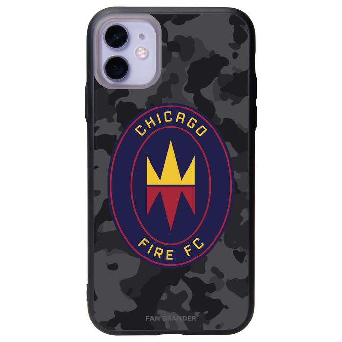 Fan Brander Slate series Phone case with Chicago Fire Urban Camo Background