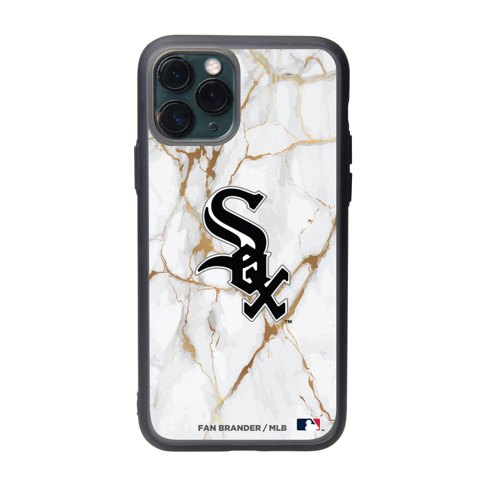 Fan Brander Slate series Phone case with Chicago White Sox White Marble design