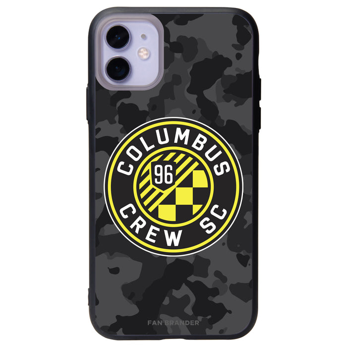 Fan Brander Slate series Phone case with Columbus Crew SC Urban Camo Background