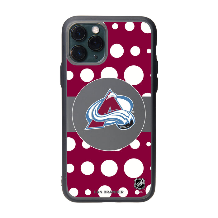 Fan Brander Slate series Phone case with Colorado Avalanche Polka Dots design