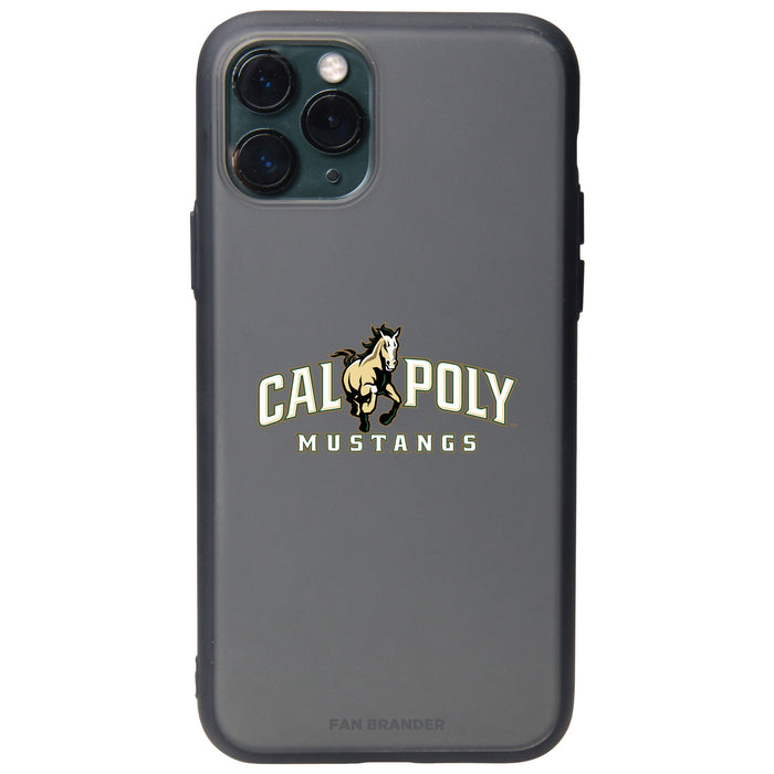 Fan Brander Slate series Phone case with Cal Poly Mustangs Primary Logo