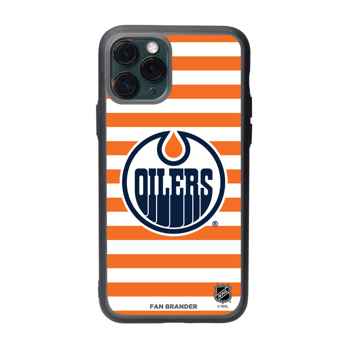 Fan Brander Slate series Phone case with Edmonton Oilers Stripes